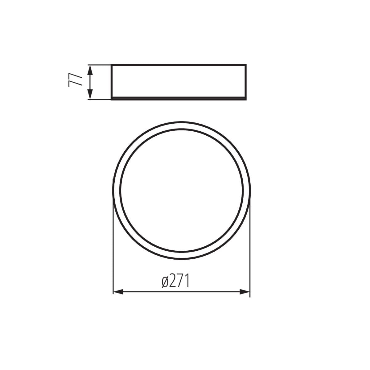 PLAFONIERA JASMIN 270-W/M - KANLUX