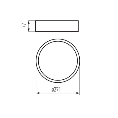PLAFONIERA JASMIN 270-W/M - KANLUX
