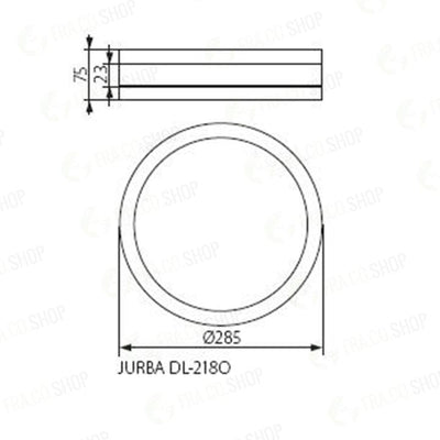 PLAFONIERA CON LAMPADA CAMBIABILE JURBA DL-218O - KANLUX