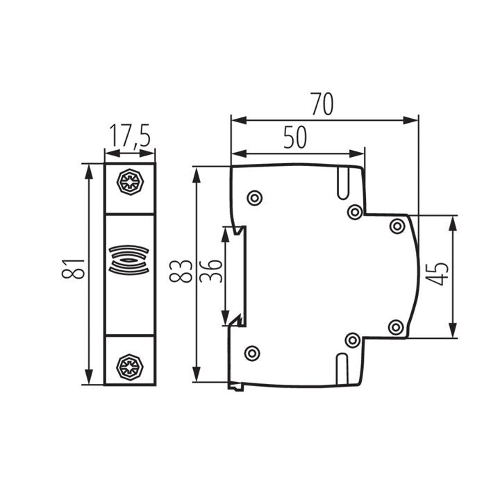 SUONERIA MODULARE PER GUIDA DIN KDOB-230V - KANLUX