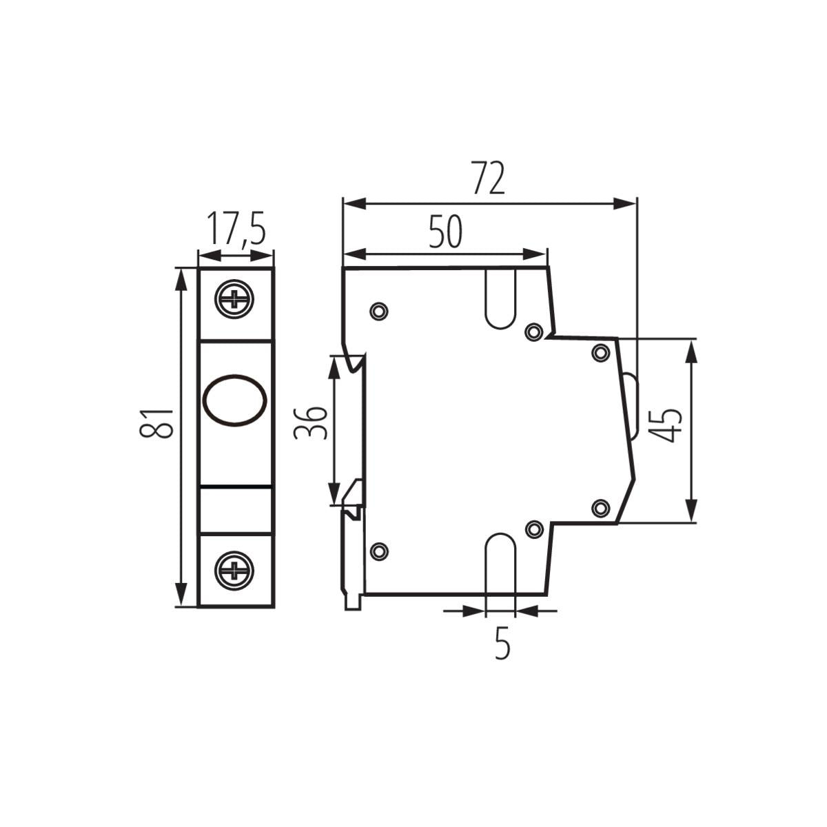 INDICATORE DI TENSIONE PER LA GUIDA DIN KLI-R - KANLUX