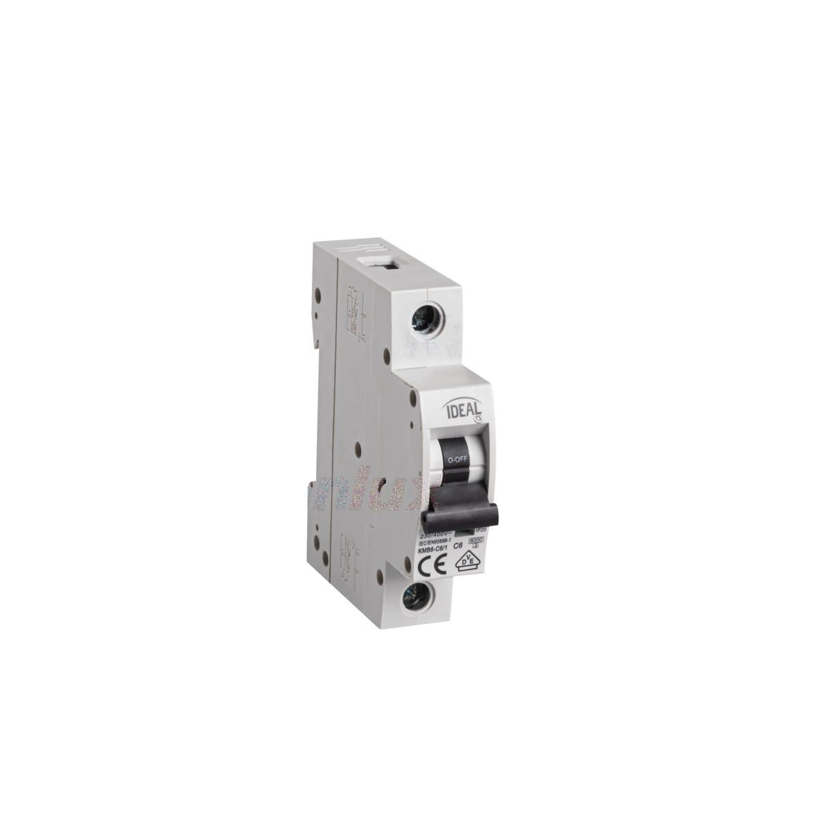 INTERRUTTORE MAGNETOTERMICODIFFERENZIALE 1P KMB6-C6/1 - KANLUX