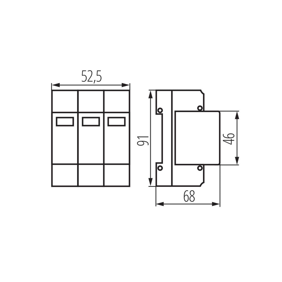 LIMITATORE DI SOVRATENSIONE KSD-T2 275/120 3P - KANLUX