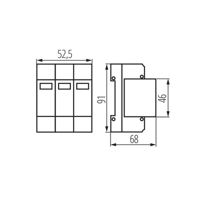 LIMITATORE DI SOVRATENSIONE KSD-T2 275/120 3P - KANLUX