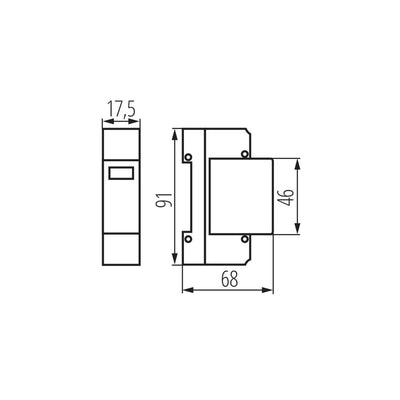 LIMITATORE DI SOVRATENSIONE KSD-T2 275/40 1P - KANLUX