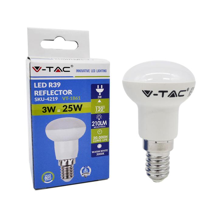 LAMPADINA LED 3W E14 R39 BIANCO 6000K