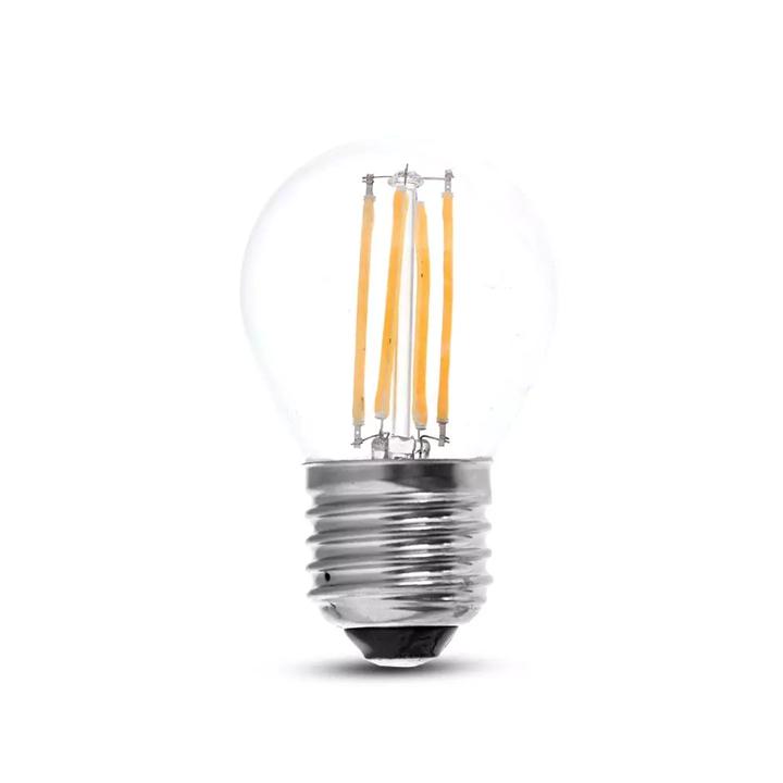 FILAMENTO LED 4W E27 G45 BIANCO CALDO DIMMERABILE 3000K