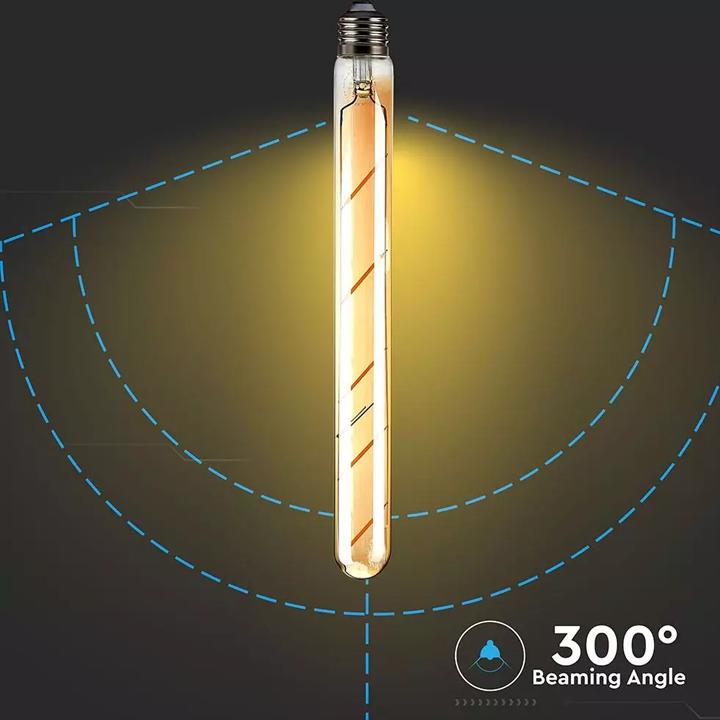 LAMPADINA LED - 5W T30 E27 FILAMENTO AMBER BIANCO CALDO 2200K