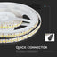 STRISCE LED SMD2835 - 204 LEDS BIANCO CALDO IP20 3000K