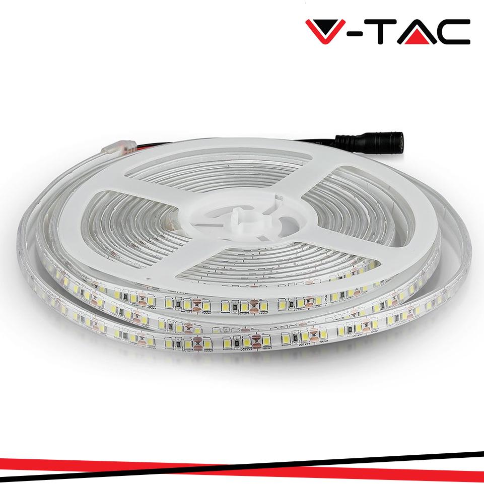 STRISCIA SMD3528 120 LED/M BIANCO FREDDO IP65 6000K