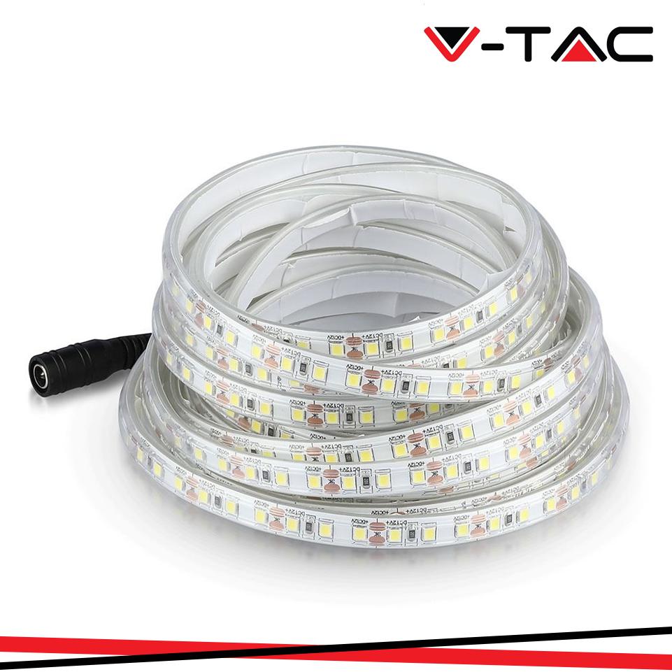 STRISCIA SMD3528 120 LED/M BIANCO FREDDO IP65 6000K
