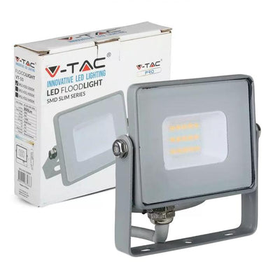 10W LED PROIETTORE SMD SAMSUNG CHIP CORPO GRIGGIO 4000K