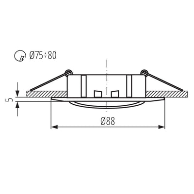 FARETTO DECORATIVO LUTO CTX-DT02B-AB - KANLUX