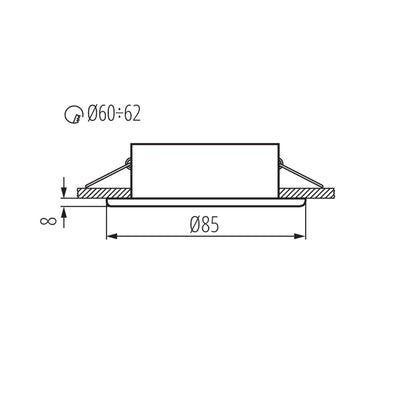 FARETTO DECORATIVO MARIN CT-S80-SN - KANLUX