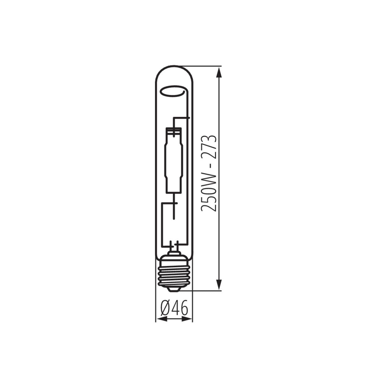 LAMPADA AGLI ALOGENURI METALLICI MHE-400W/4200K - KANLUX