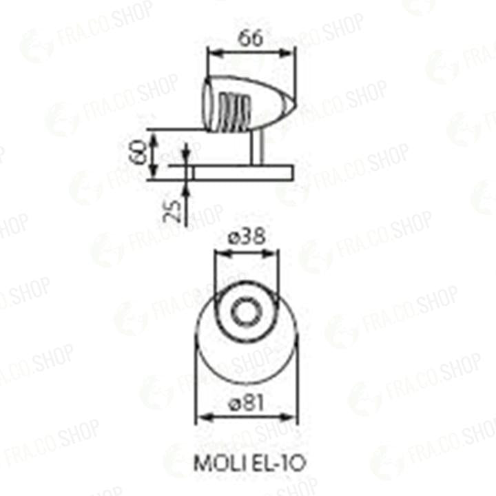 LAMPADA DA PARETE-SOFFITTO MOLI EL-1O - KANLUX