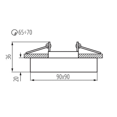 FARETTO DECORATIVO MORTA B CT-DSL50-B - KANLUX