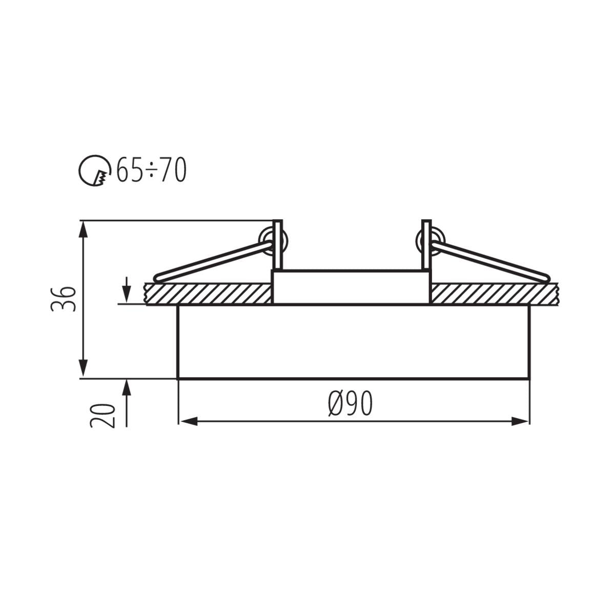 FARETTO DECORATIVO MORTA B CT-DSO50-B - KANLUX