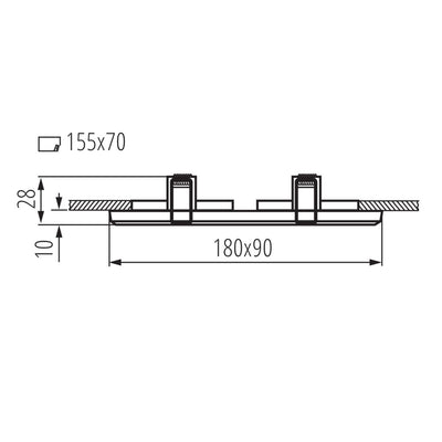 FARETTO DECORATIVO MORTA CT-DSL250-B - KANLUX