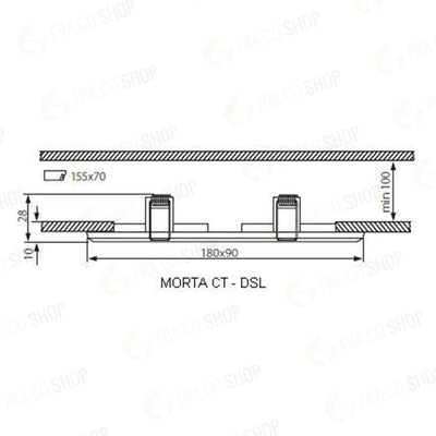 FARETTO DECORATIVO MORTA CT-DSL50-SR - KANLUX