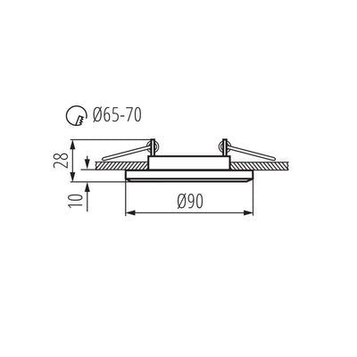 FARETTO DECORATIVO MORTA CT-DSO50-B - KANLUX