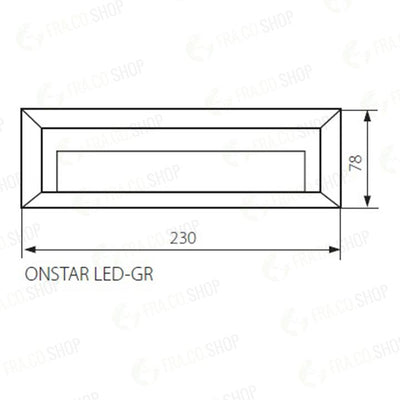 LAMPADA DA PARETE ONSTAR LED-GR - KANLUX