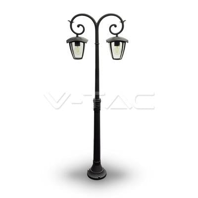 LAMPADA GIARDINO 2XE27 1410MM IP44 NERO