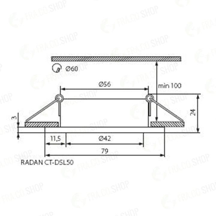 FARETTO DECORATIVO RADAN CT-DSL50 - KANLUX