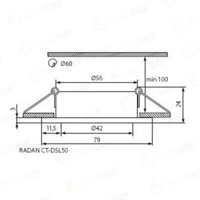 FARETTO DECORATIVO RADAN CT-DSL50 - KANLUX