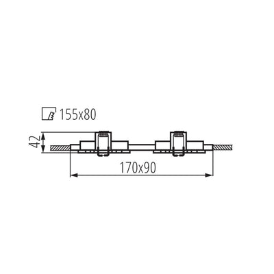 FARETTO DECORATIVO SEIDY CT-DTL250-B - KANLUX