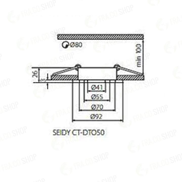 FARETTO DECORATIVO SEIDY CT-DTO50-B - KANLUX