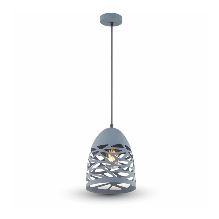 LAMPADARIO CON PORTALAMPADA MATT GREY