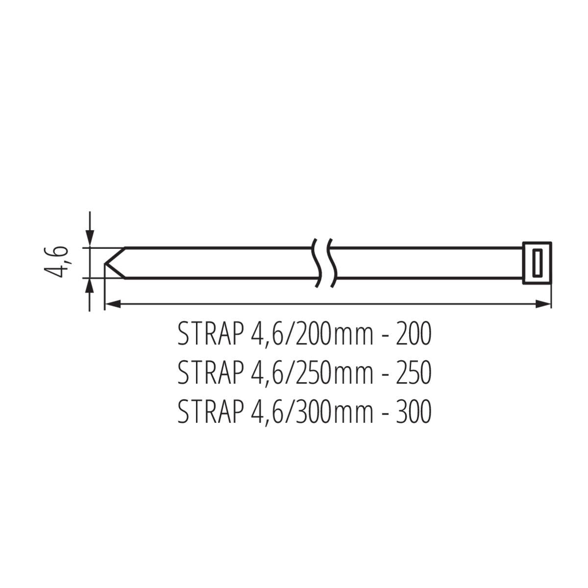 FASCETTA STRAP STRAP 4,6/200MM - KANLUX