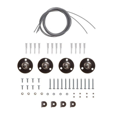KIT DI MONTAGGIO A SOSPENSIONE PER PANNELLO LED 4 FILI DA 1 METRO