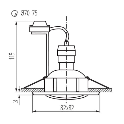 FARETTO DECORATIVO TESON AL-DTL50 - KANLUX