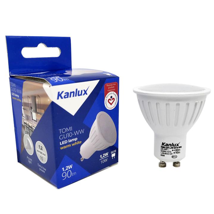 LAMPADINA LED TOMI LED1,2W GU10-CW - KANLUX