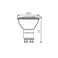 LAMPADINA LED TOMI LED1,2W GU10-CW - KANLUX