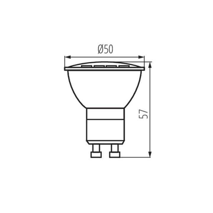 LAMPADINA LED TOMI LED1,2W GU10-CW - KANLUX