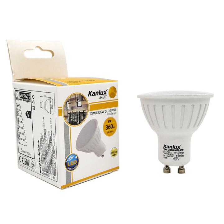 LAMPADINA LED TOMI LED5W GU10-WW - KANLUX