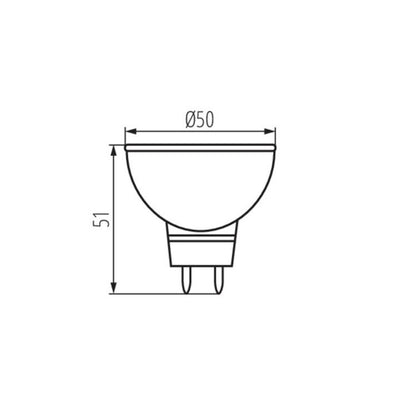 LAMPADINA LED TOMI LED5W MR16-CW - KANLUX