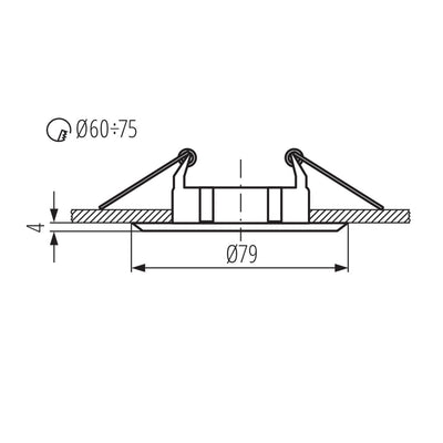 FARETTO DECORATIVO VIDI CTC-5514-C/M - KANLUX
