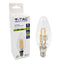 FILAMENTO LED CANDELA 4W E14 BIANCO CALDO 3000K