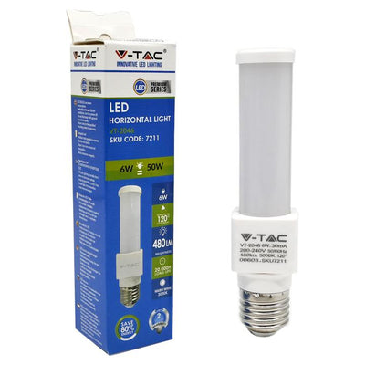 LAMPADINA LED - 6W E27 PL BIANCO CALDO 3000 K 3000K
