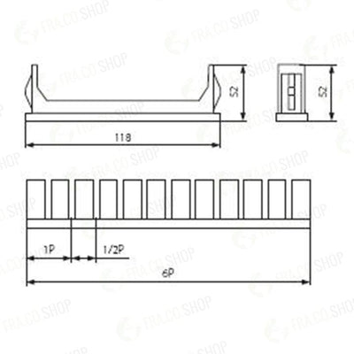 TAPPO 2X1P+8X1/2P Z-DB - KANLUX