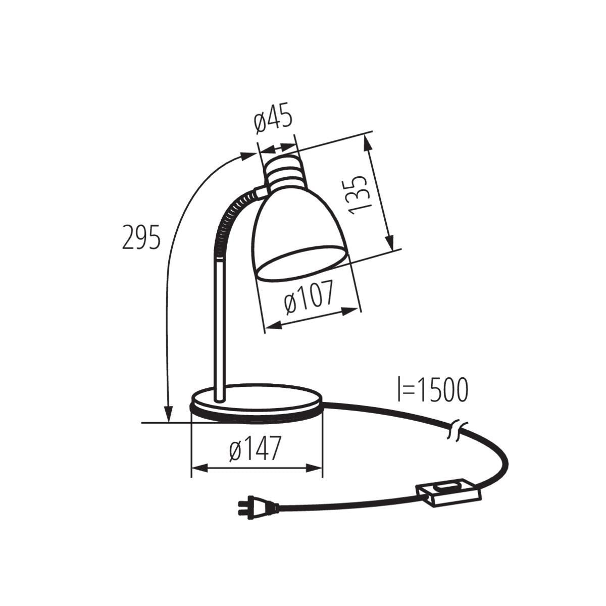 LAMPADA DA SCRIVANIA ZARA HR-40-SR - KANLUX