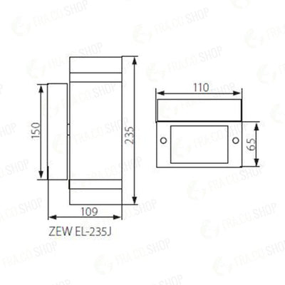 APPARECCHIO DI ILLUMINAZIONE PER FACCIATE ZEW EL-235J-GR - KANLUX