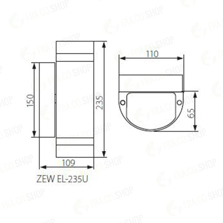 APPARECCHIO DI ILLUMINAZIONE PER FACCIATE ZEW EL-235U-B - KANLUX