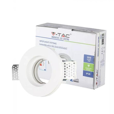 GU10 CORPO ROTONDO GESSO BIANCO  103