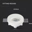 GU10 CORPO ROTONDO GESSO BIANCO  103