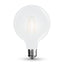 LAMPADINA LED 7W E27 G125 FILAMENTO OPACO BIANCO CALDO 2700K